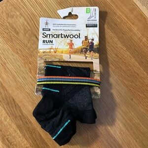 Smartwool Black/Blue Run Zero Cushion Low Ankle Women’s  Medium NEW